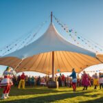 Lej et stort mastetelt til fastelavnsfester og andre udendørs arrangementer